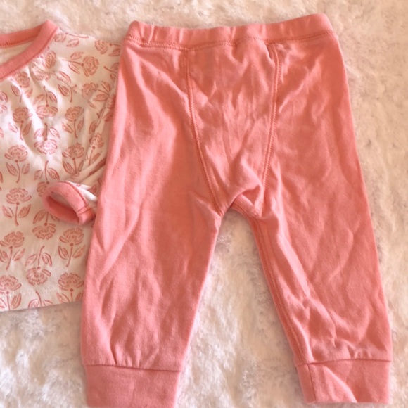 Old Navy Kimono Pant Set 6-12m Pink & White Flower - Picture 6 of 12
